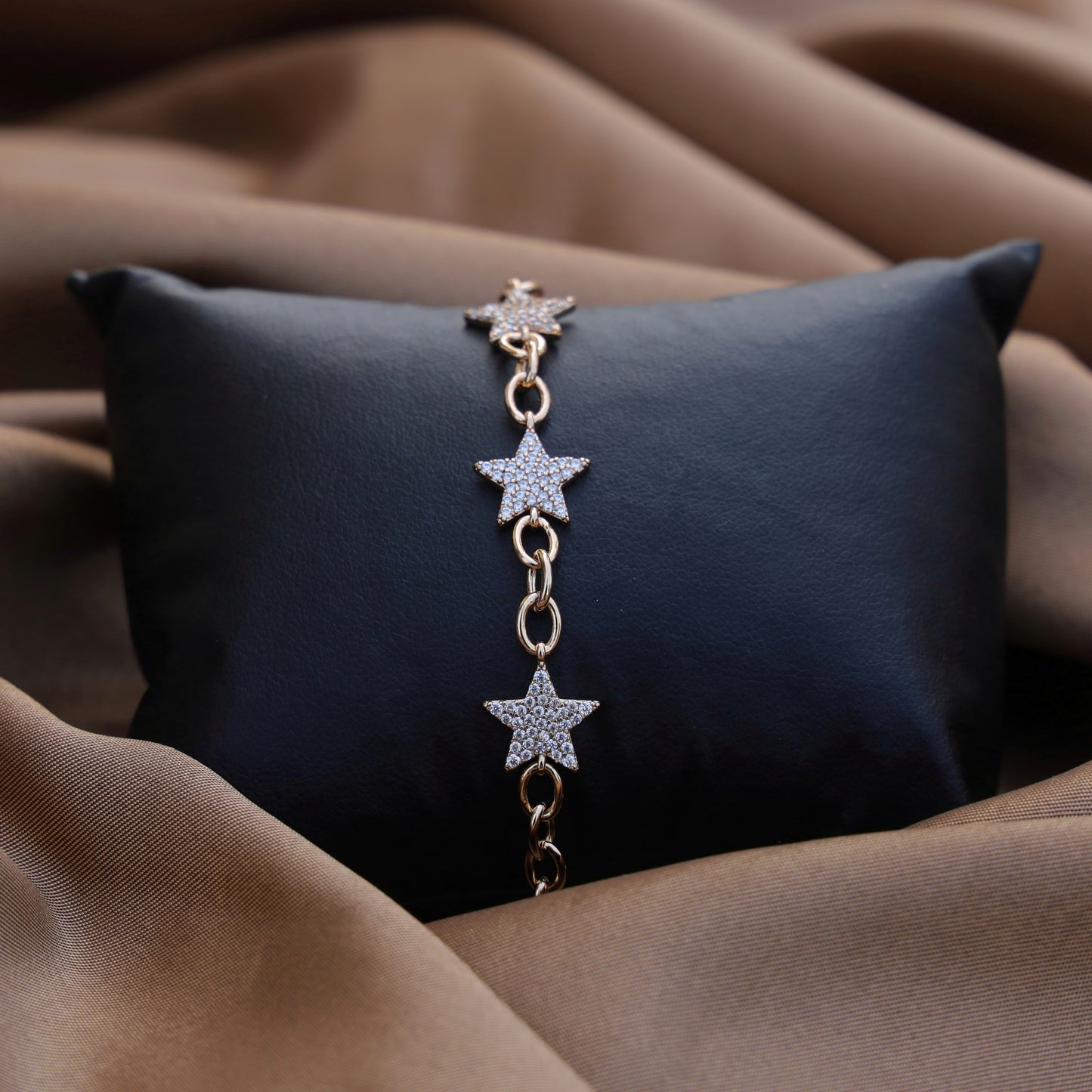 Stellar Charm Bracelet with Star-Studded Motifs | Wraparound Bracelet (Anti-tarnish, 6 months warranty)