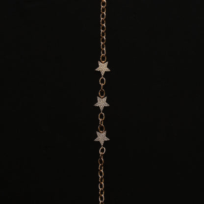 Stellar Charm Bracelet with Star-Studded Motifs | Wraparound Bracelet (Anti-tarnish, 6 months warranty)