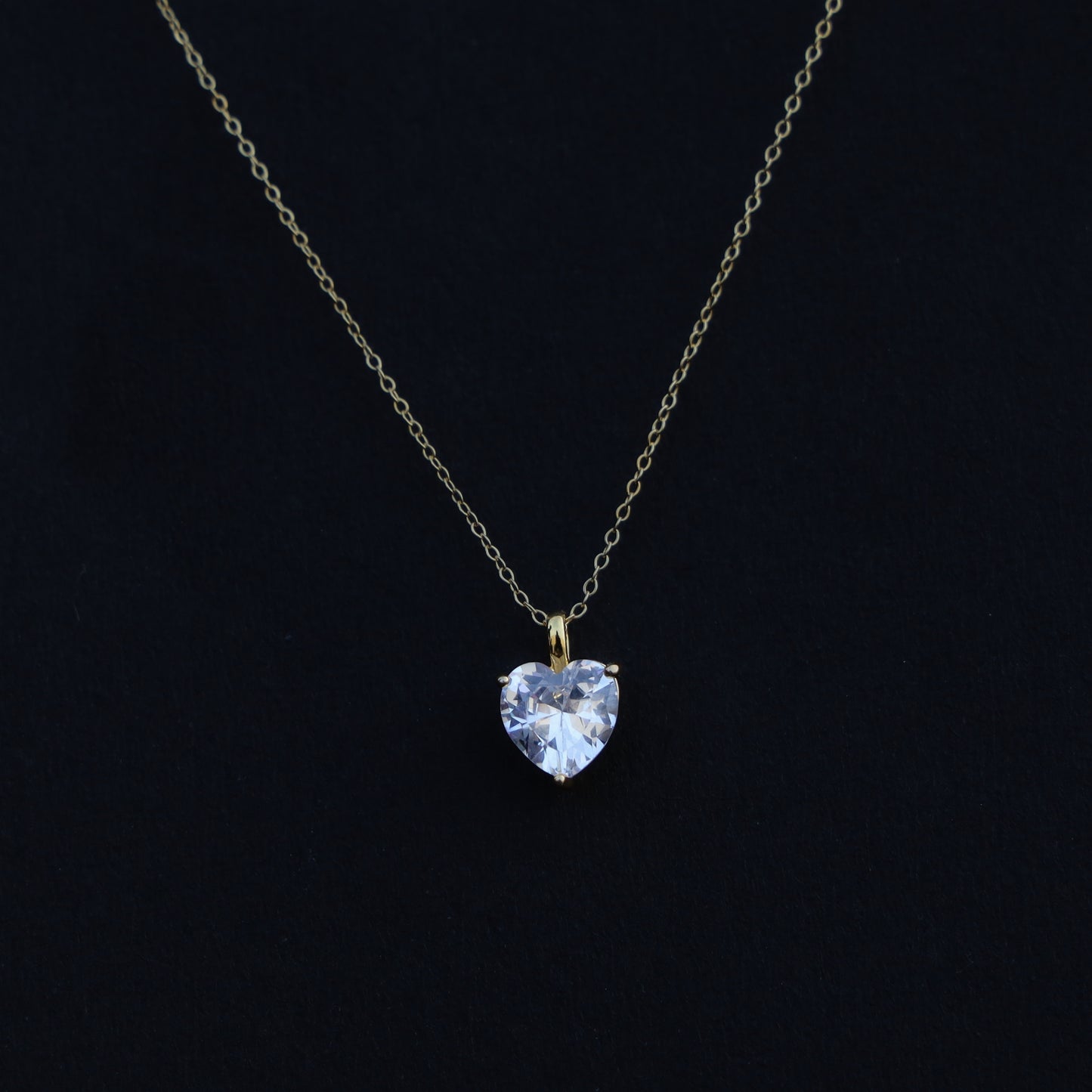 Flawless Heart Solitaire Necklace (Anti-tarnish, 6 months warranty)