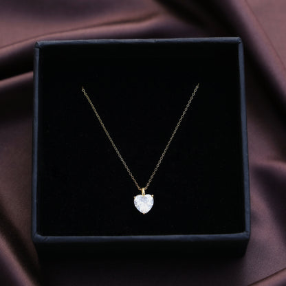 Flawless Heart Solitaire Necklace (Anti-tarnish, 6 months warranty)