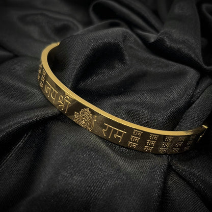 Jai Shree Ram Men's Bracelet | Gold Color Bracelet